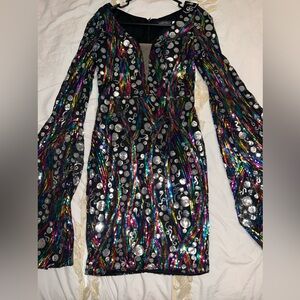 Multicolored Sequin Dress